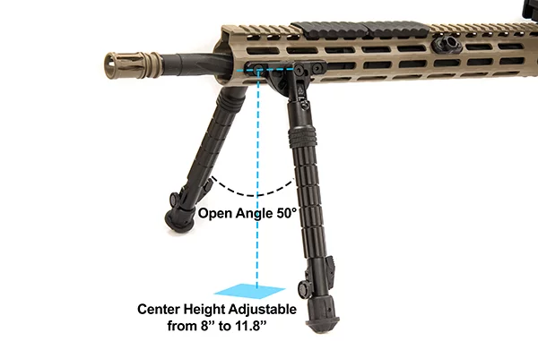 Bipod Leapers składany Recon Flex 8-12" M-LOK (TL-BPDM02) - widok 4