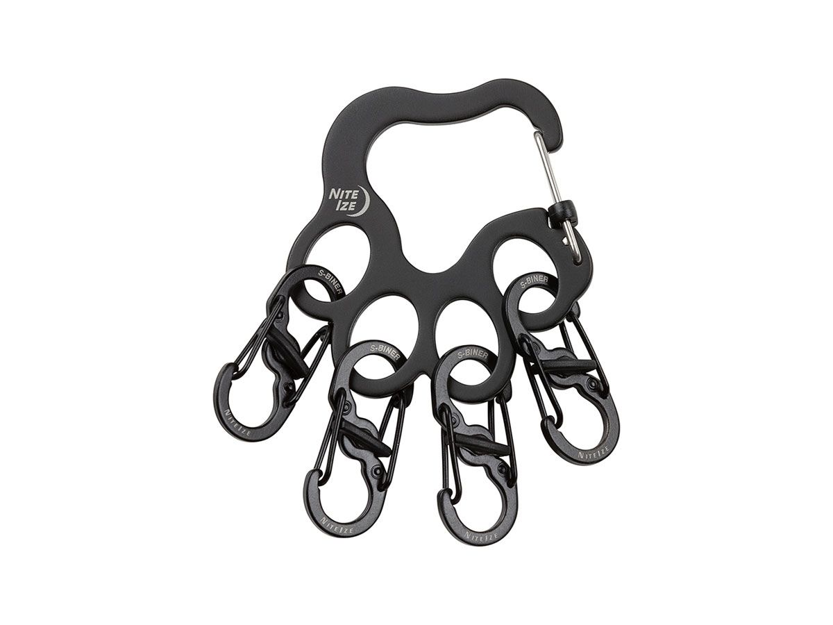 Niteize PAWPRINT LOCKER KEYRACK Black KLKW-01-R6 NITE IZE
