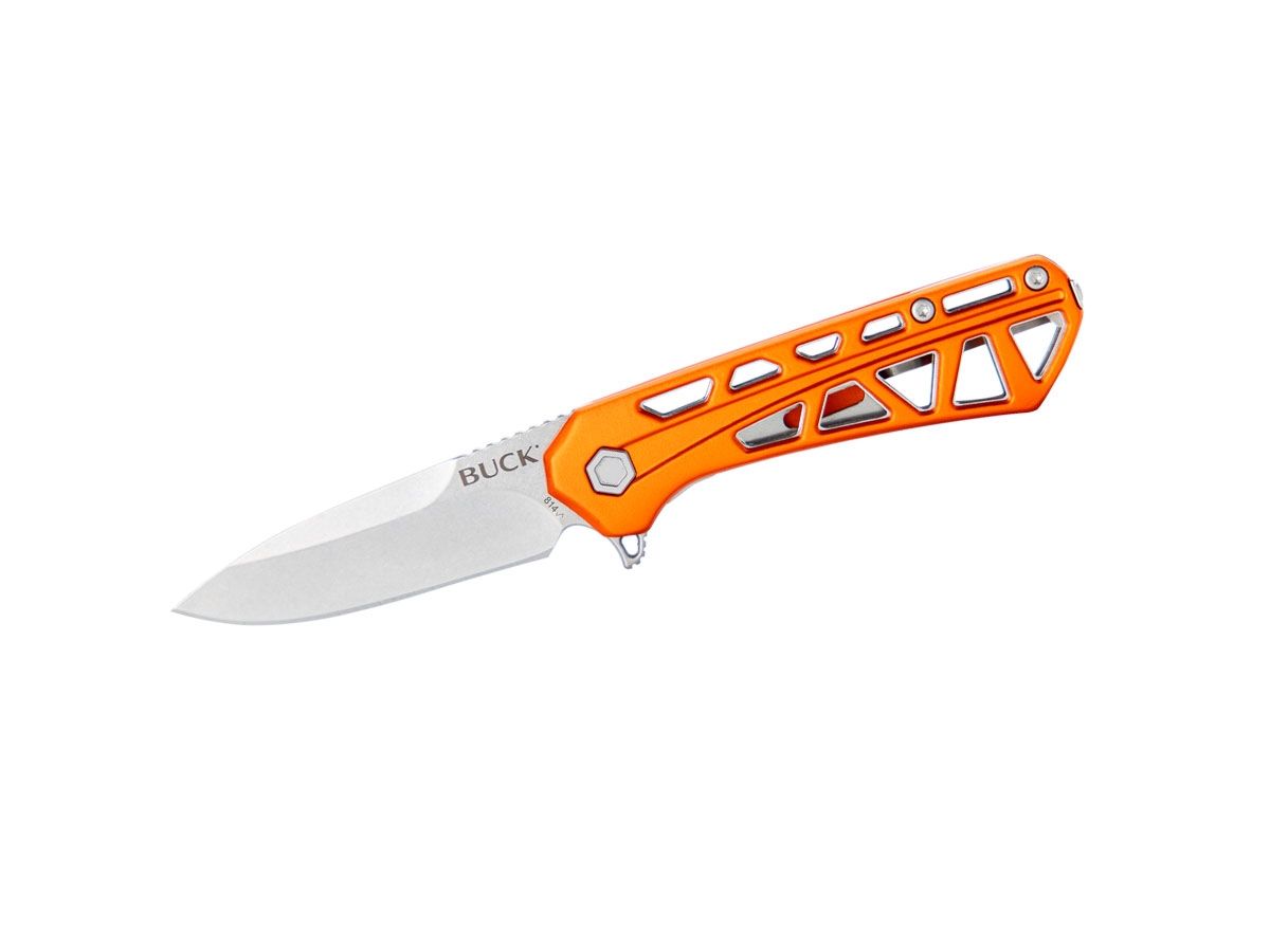 Buck Mini Trace Orange 814ORS Nóż składany stal 7Cr17MoV 15 cm