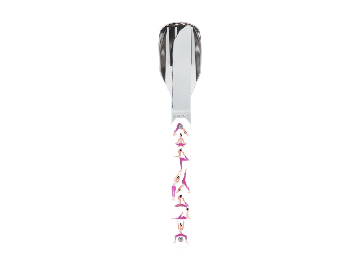 Akinod Magnetic Straight Cutlery 12H34 Mirror Yoga Sztućce turystyczne