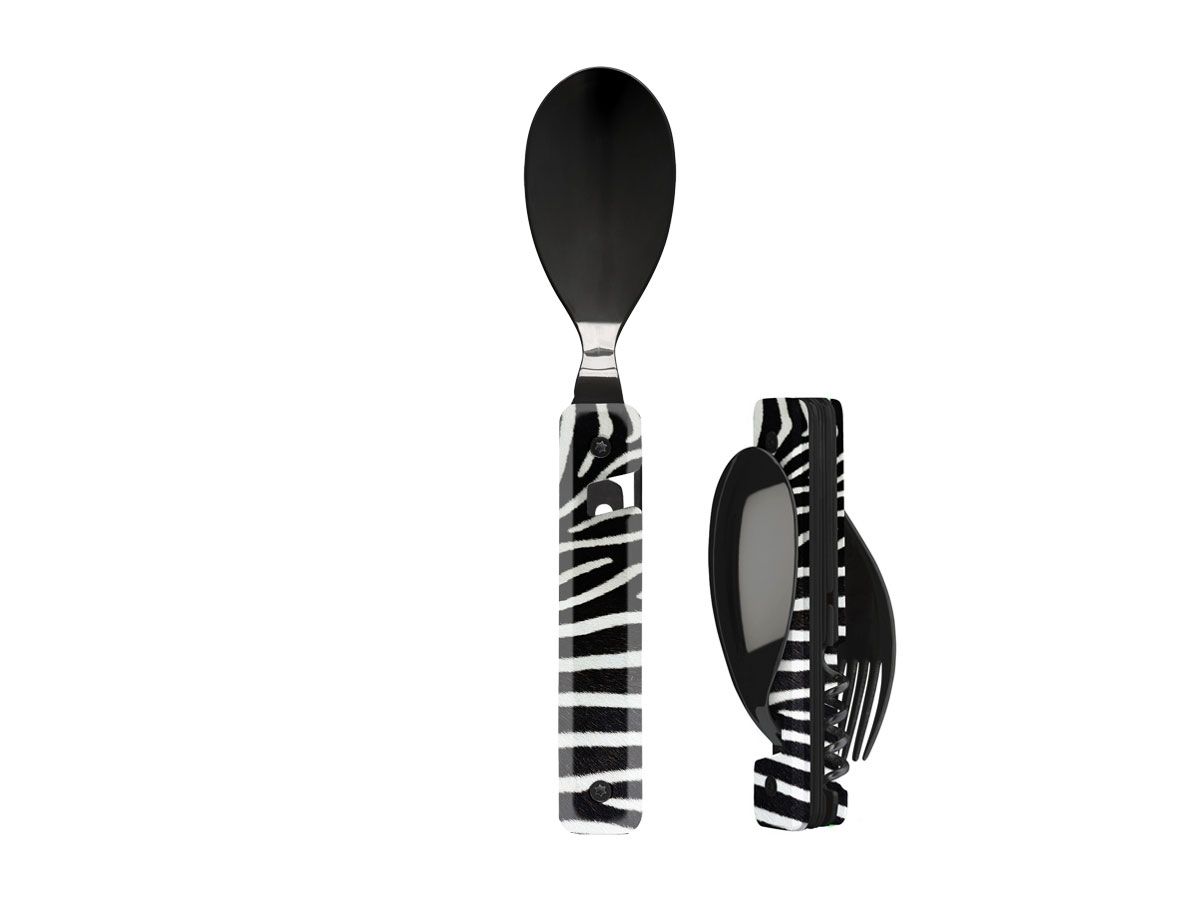 Akinod Multifunction Cutlery 13H25 Black Mirror Zebre Sztućce turystyczne
