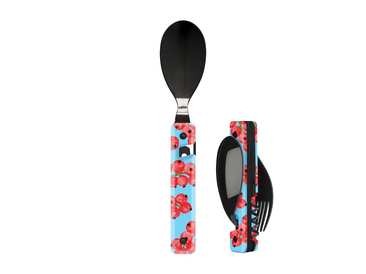 Akinod Multifunction Cutlery 13H25 Black Mirror Sztućce turystyczne
