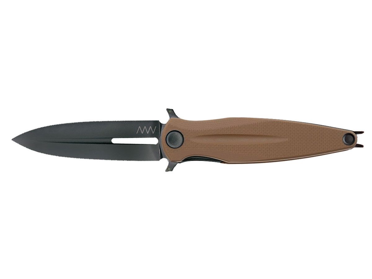 ANV Knives Z400 BB DLC Black G10 Coyote ANVZ400-016 Nóż składany 23 cm