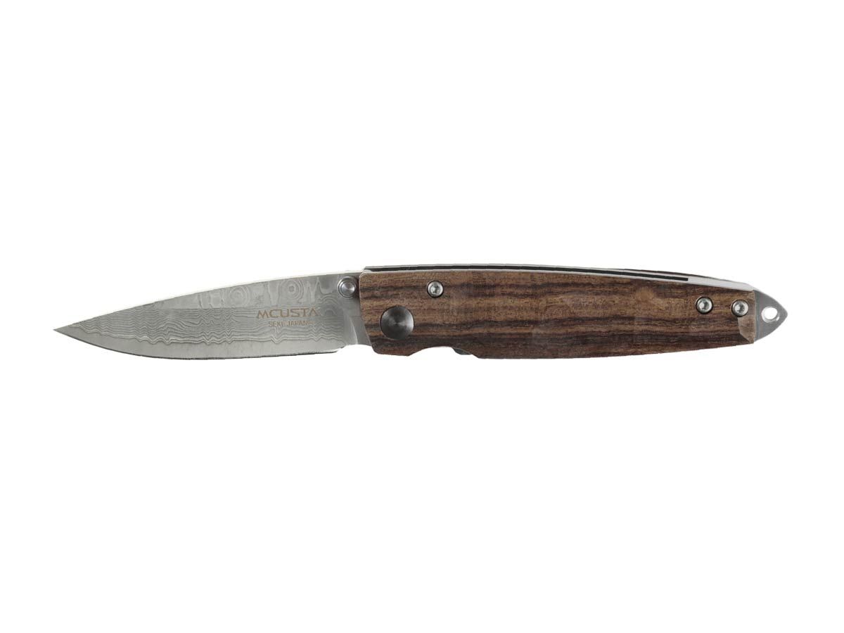 Mcusta Shinra Emotion Ironwood/Damascus MC-77DI Nóż składany 16,5 cm