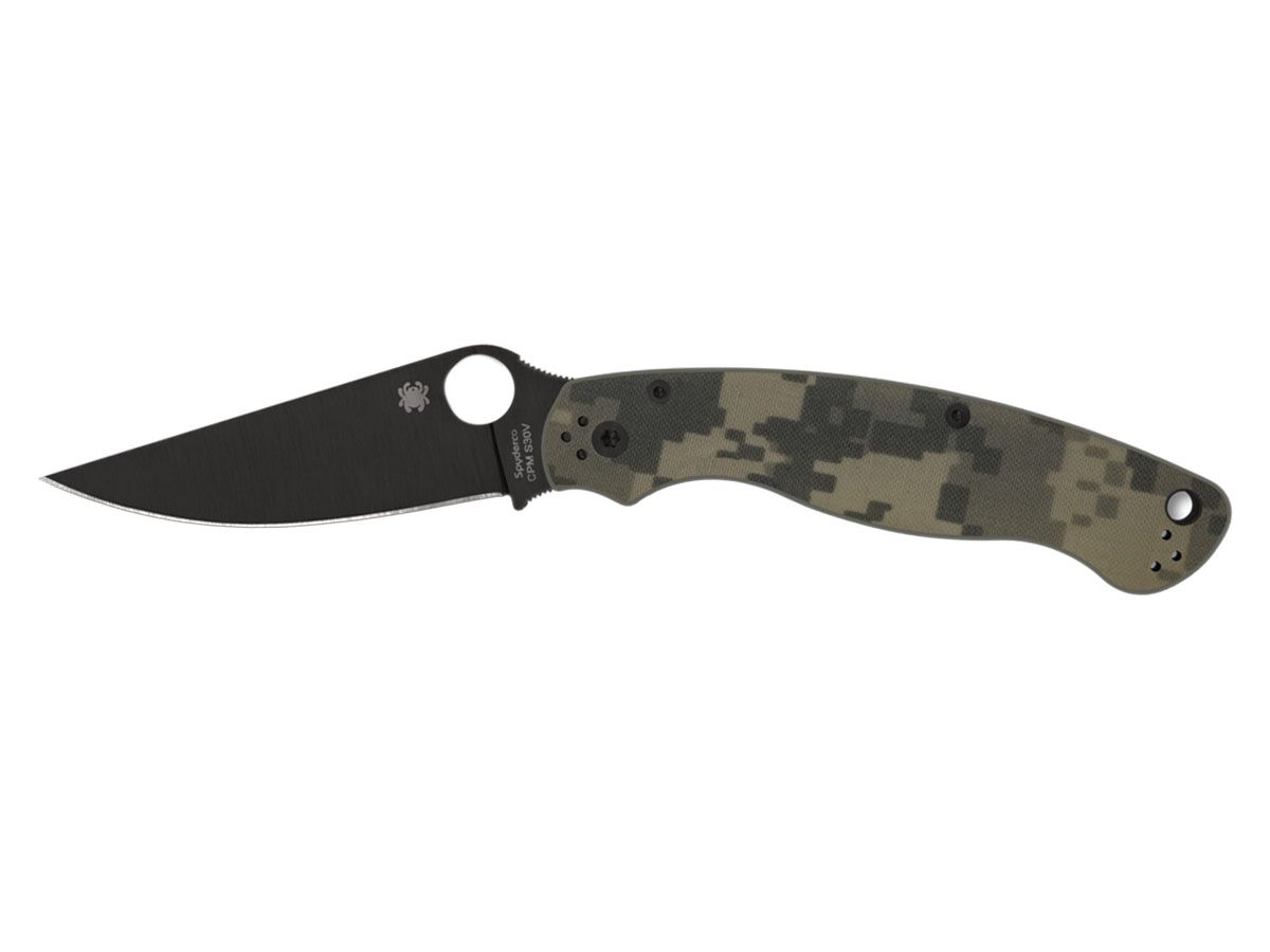 Spyderco Military 2 G-10 Camo Black Blade Plain C36GPCMOBK2 Nóż składany