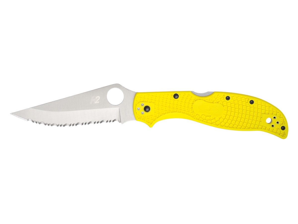 Spyderco Stretch 2 XL Salt Yellow Serrated C258SYL Nóż składany 22,6 cm