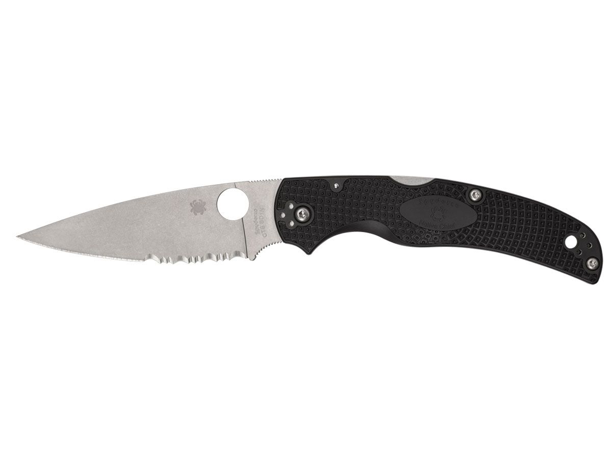 Spyderco Native Chief FRN Black Combo C244PSBK Nóż składany 23 cm