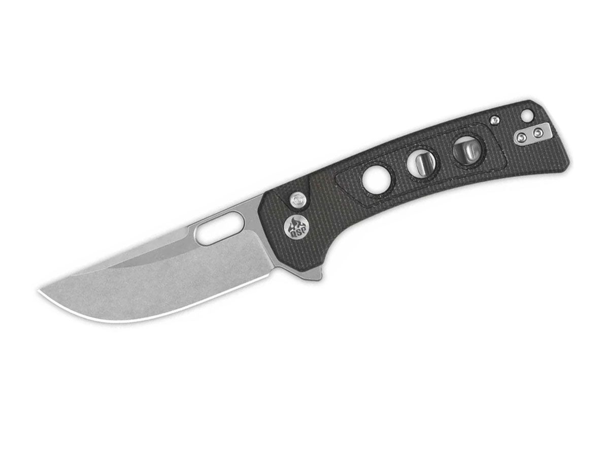 Qsp Unicorn Micarta Stw QS156-A1 Dark Brown Nóż składany 19,1 cm QSP KNIFE