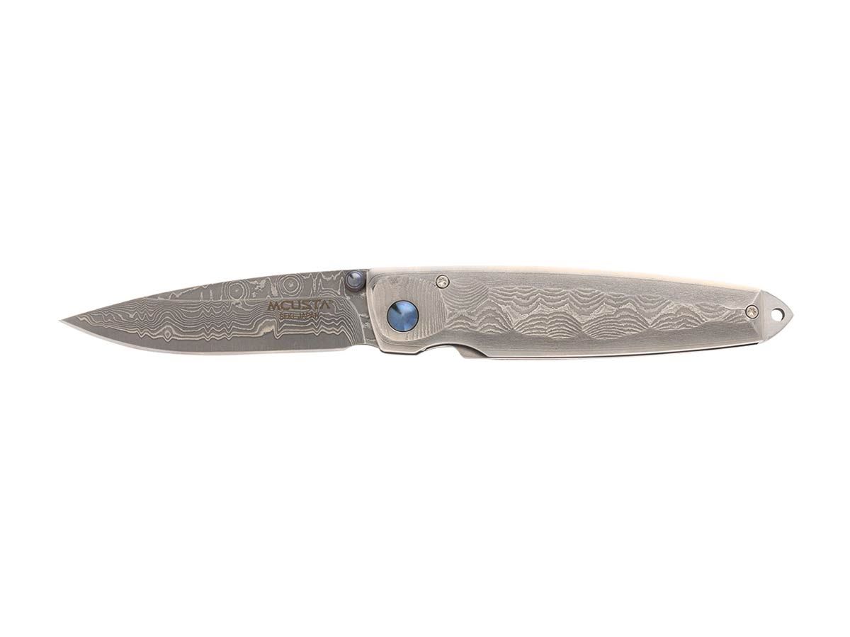 Mcusta Shinra Tsuchi Damascus/Damascus MC-34D Nóż składany 16,5 cm