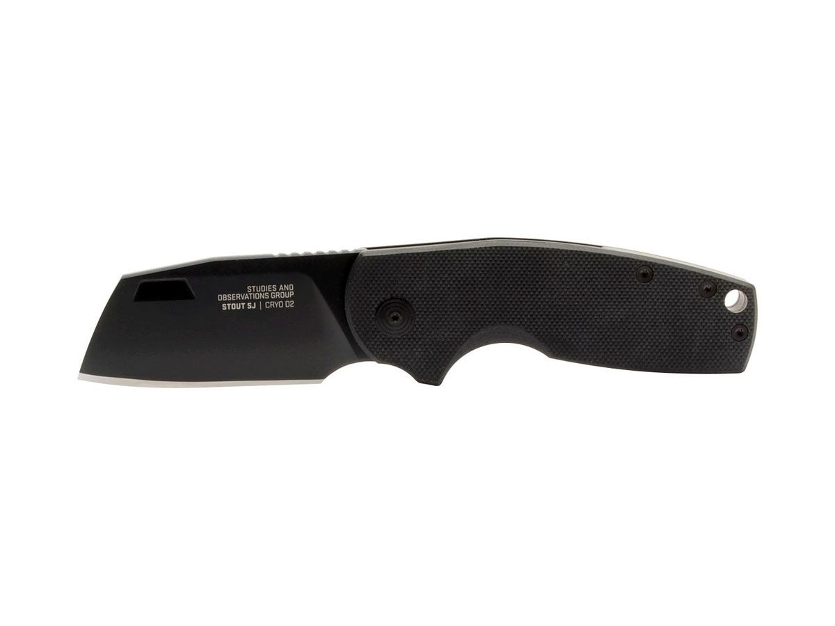 SOG Stout SJ Cleaver Blackout 16-03-07-57 Nóż składany 16,3 cm