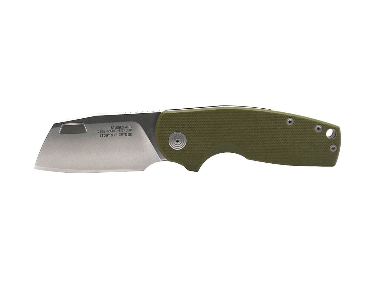 SOG Stout SJ Cleaver OD Green / Stonewash 16-03-06-57 Nóż składany 16,3 cm