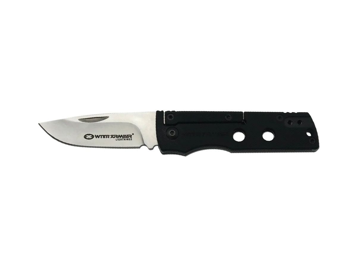 WithArmour Kris Black WA-098BK (90956) Nóż składany stal węglowa D2 15,4 cm