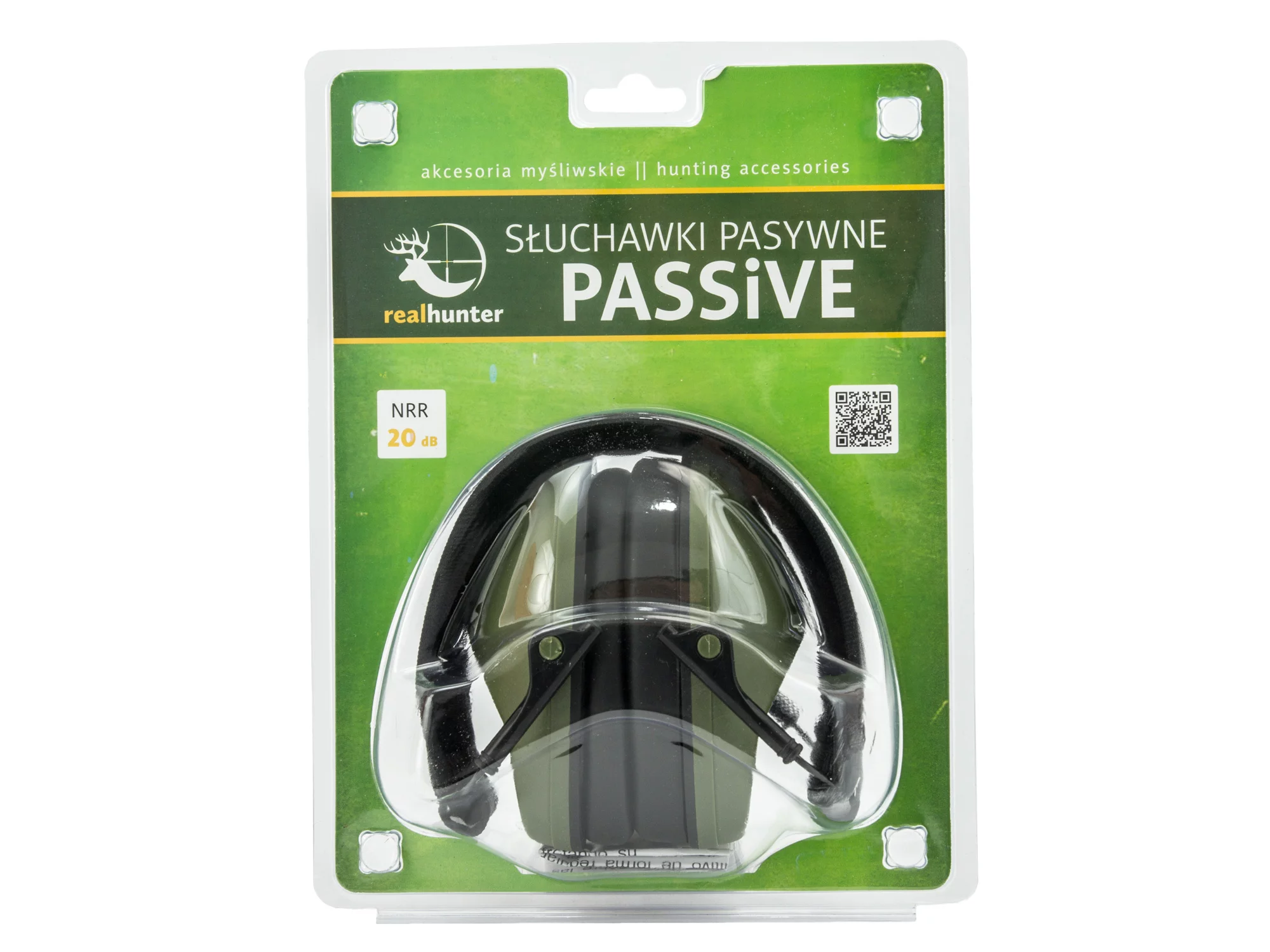 Słuchawki RealHunter Passive oliwkowe (LE-701B olive) - widok 3