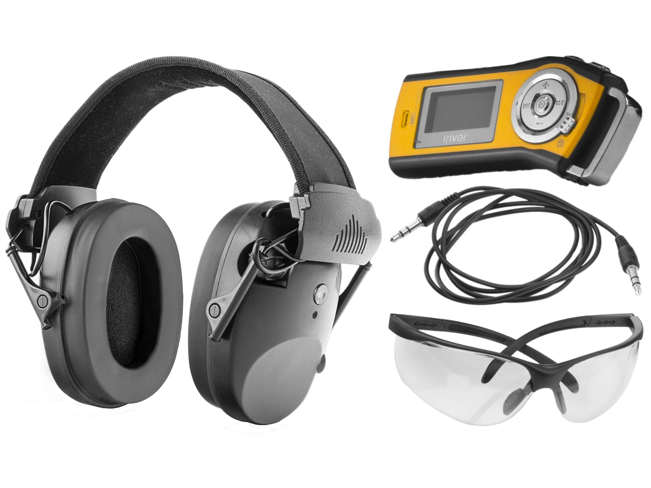 Słuchawki RealHunter Active PRO czarne + okulary (LE-401B+LG3048 black) - widok 2