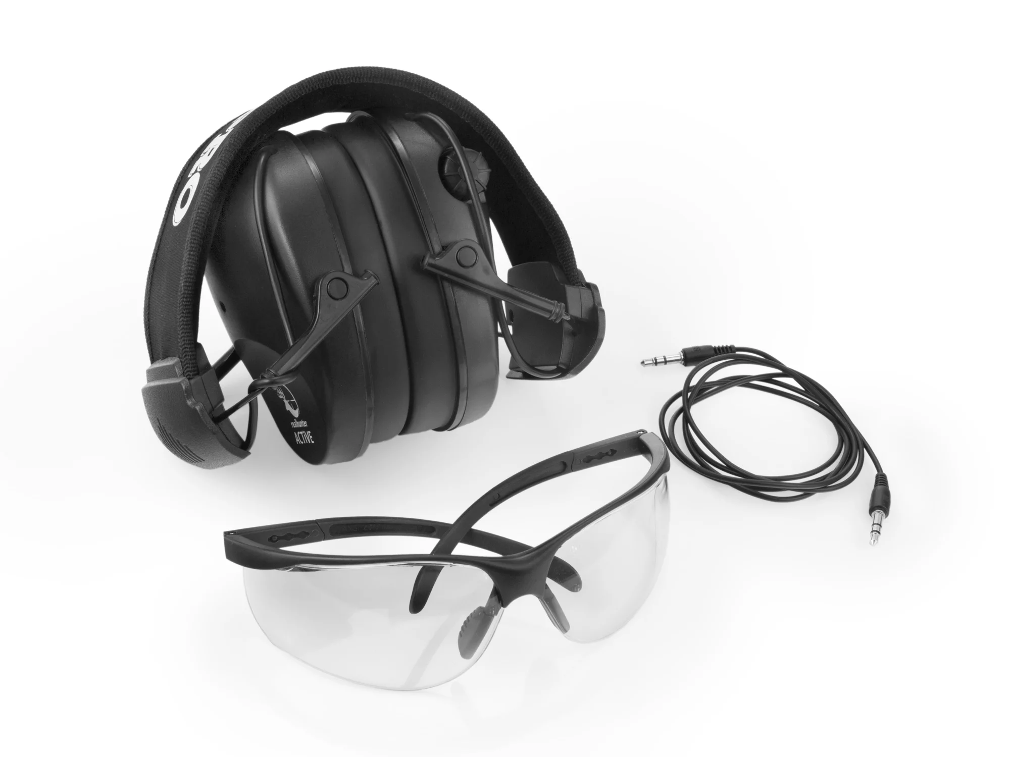 Słuchawki RealHunter Active PRO czarne + okulary (LE-401B+LG3048 black) - widok 4