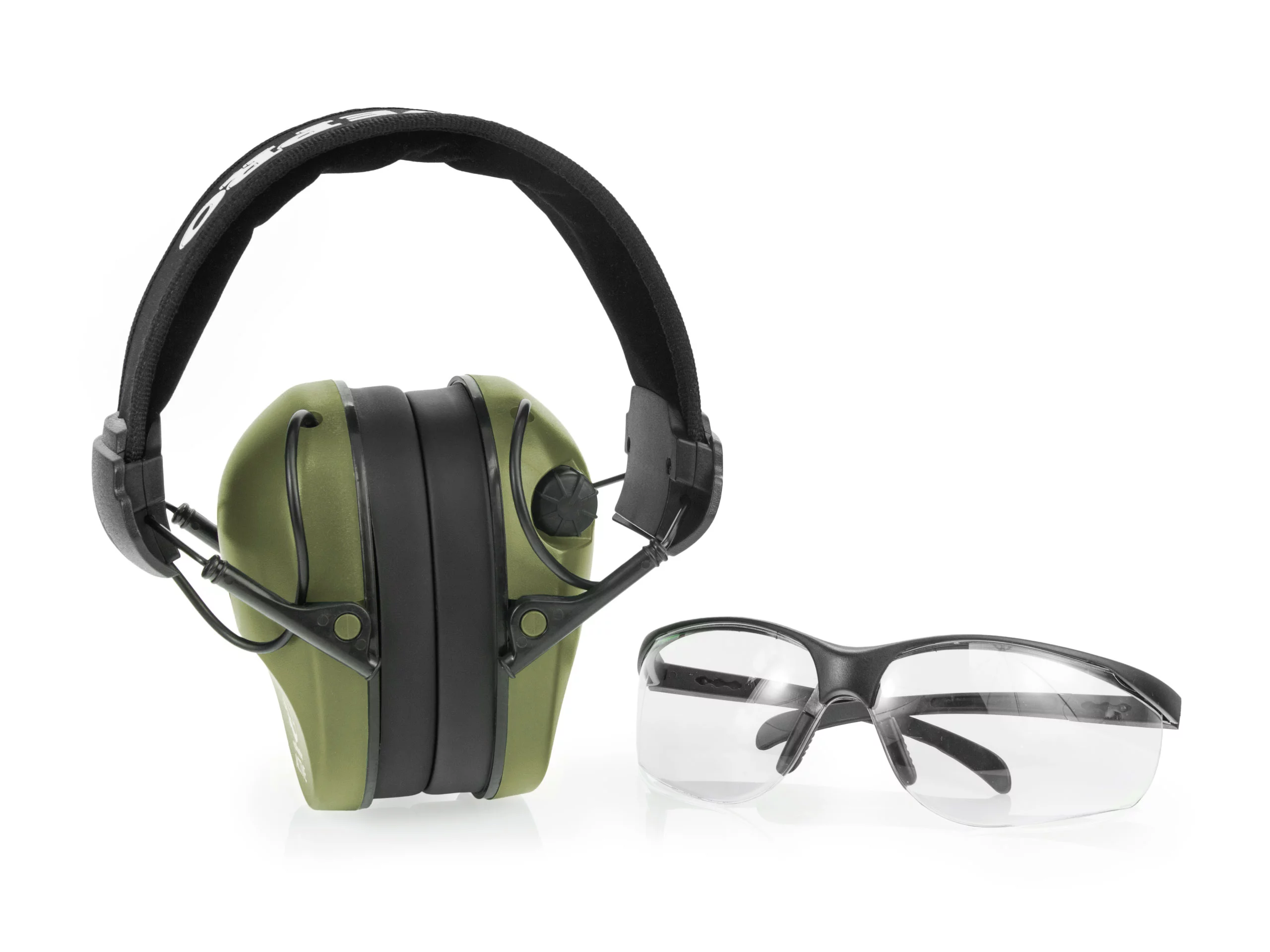 Słuchawki RealHunter Active PRO oliwkowe + okulary (LE-401B+LG3048 olive) - widok 3