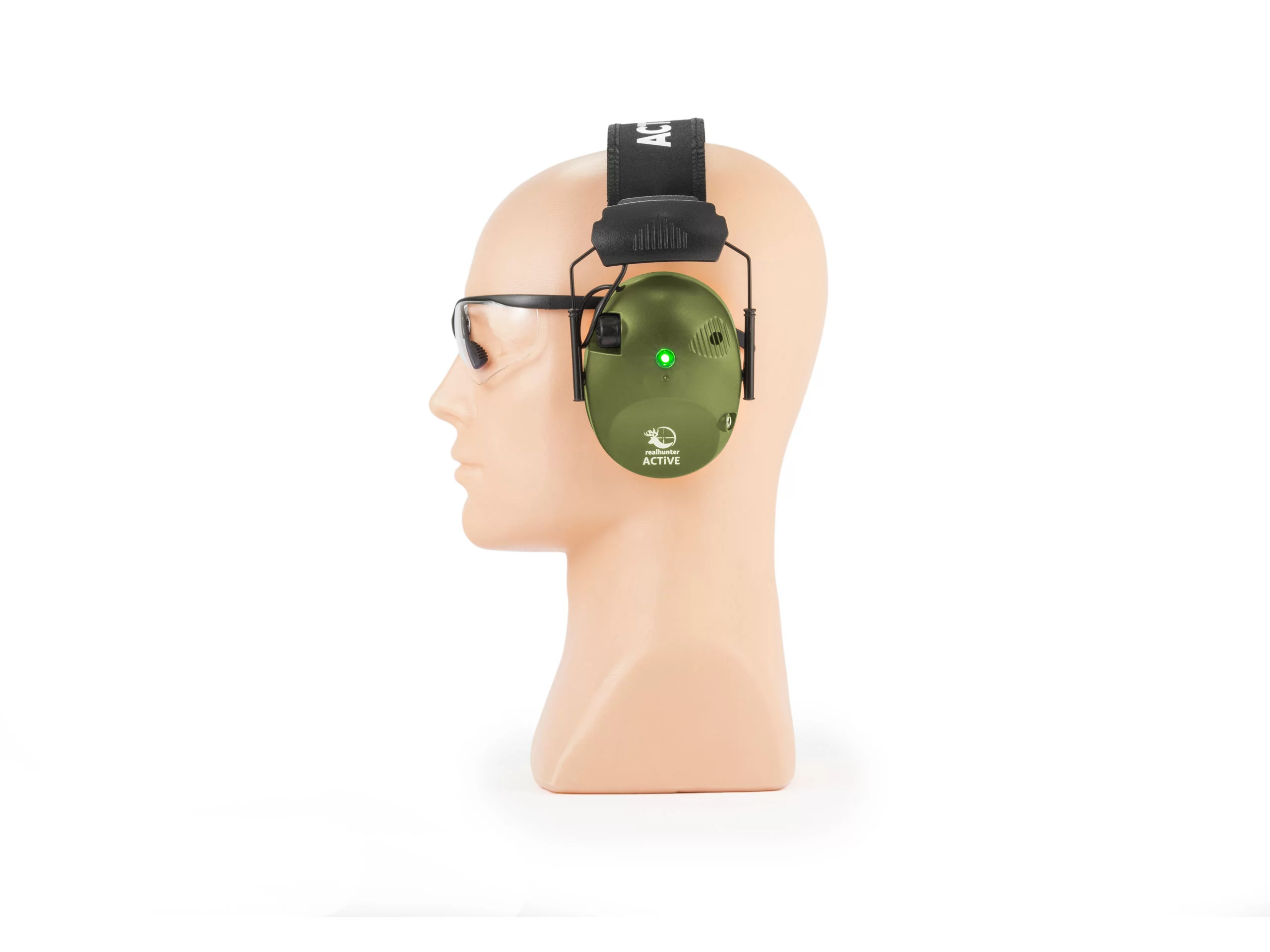 Słuchawki RealHunter Active PRO oliwkowe + okulary (LE-401B+LG3048 olive) - widok 7