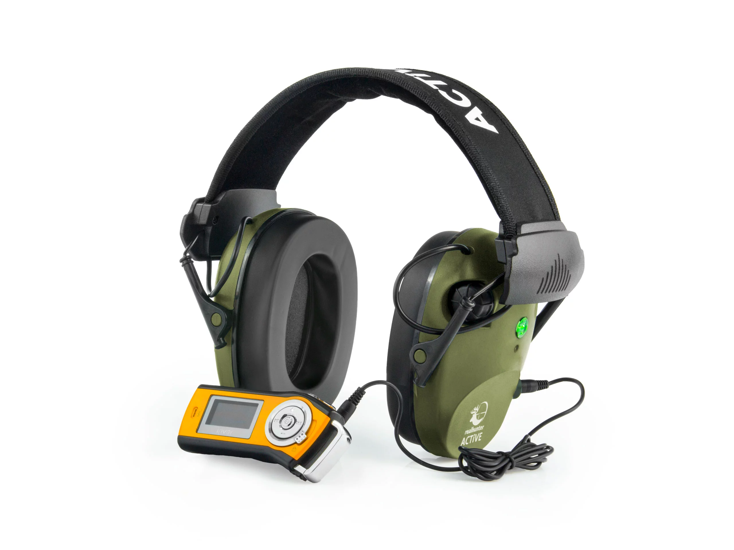 Słuchawki RealHunter Active PRO oliwkowe + okulary (LE-401B+LG3048 olive) - widok 5