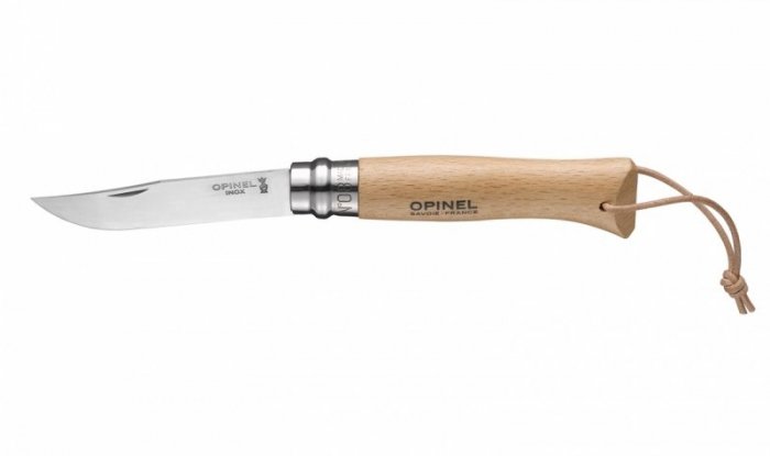 Nóż Składany Opinel No 08 Inox rzemień 001321