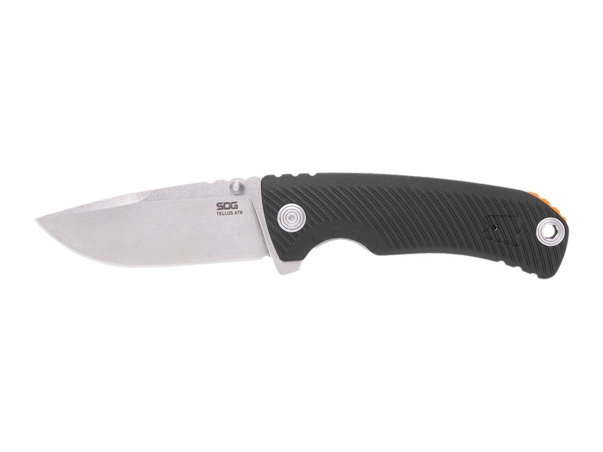 SOG Tellus Atk Black / Blaze Orange 11-06-02-43 Nóż składany 18,8 cm