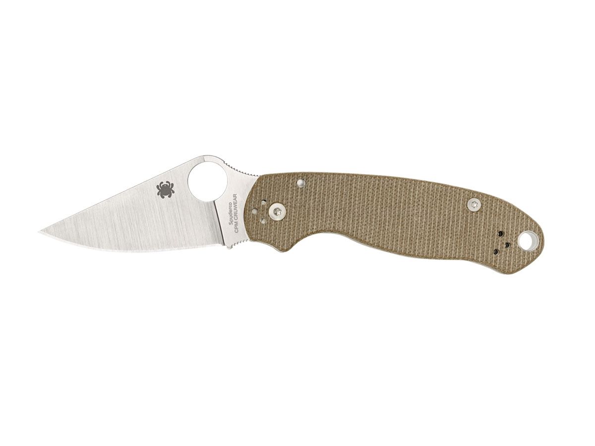 Spyderco Para 3 Brown Canvas Micarta CPM Cruwear C223MPCW Nóż składany