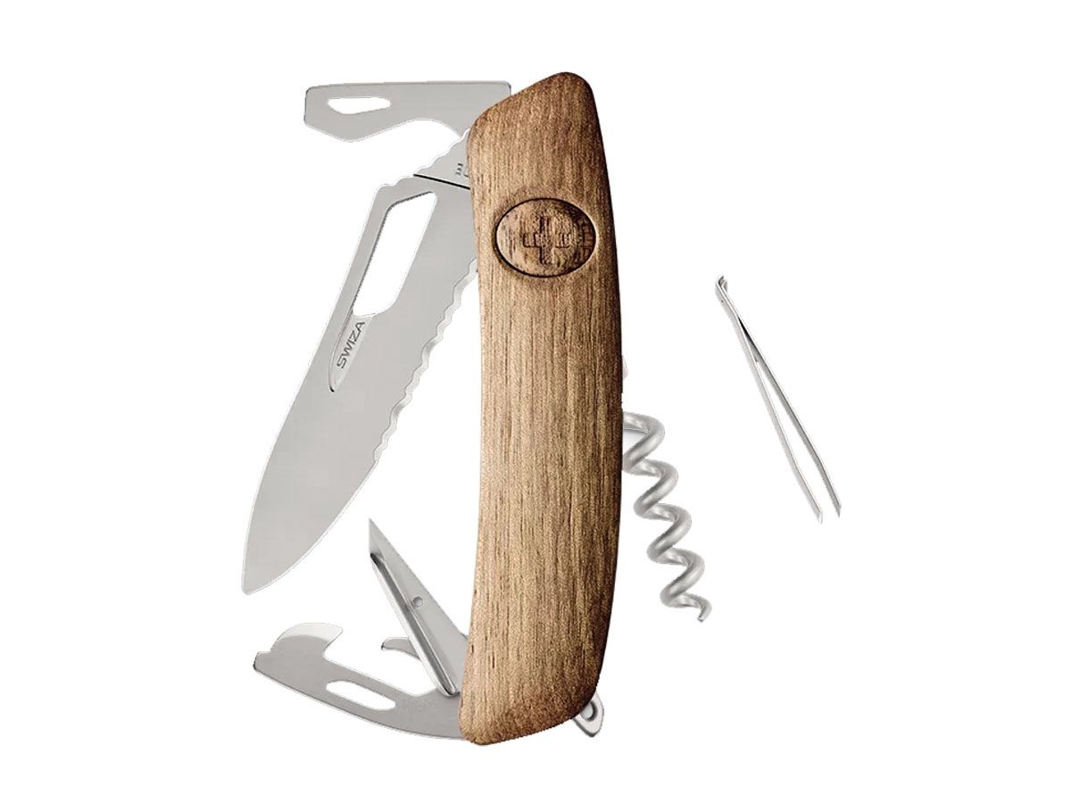 Swiza SH03TR AM WAVY EDGE Wood Walnut (KST.0036.6300)