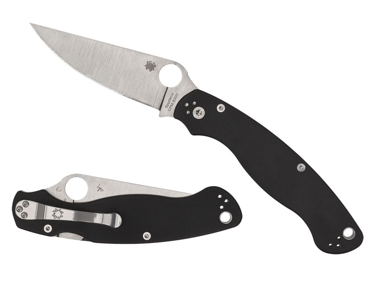Spyderco Military 2 G-10 Black Plain C36GP2 Nóż składany stal CPM-S30V
