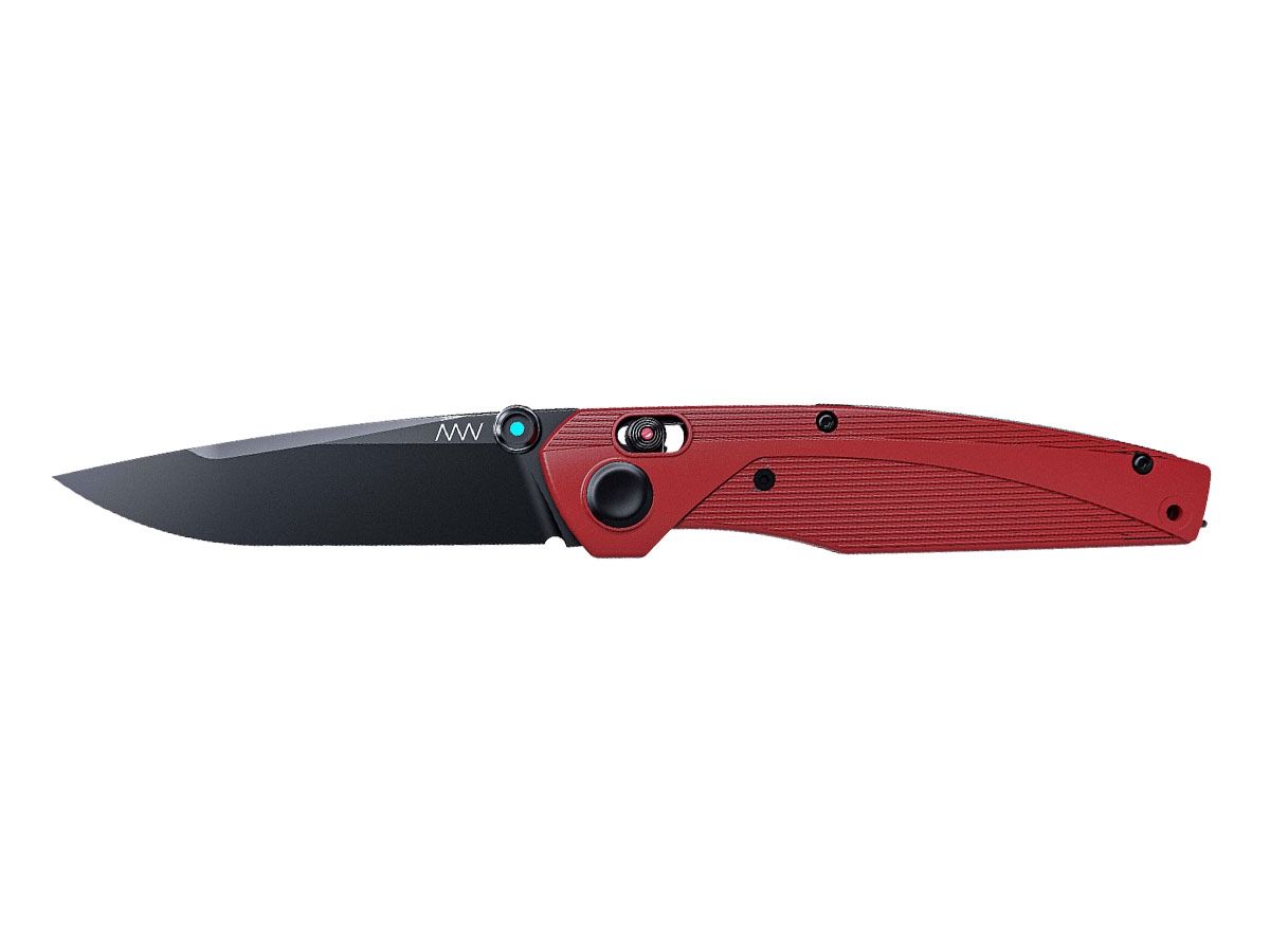 Anv Knives A100 DLC Sleipner GRN Red / Alock ANVA100-006 Nóż składany 21 cm