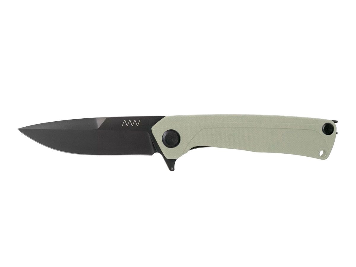 Anv Knives Z100 DLC Black G10 White ANVZ100-022 Nóż składany 20 cm