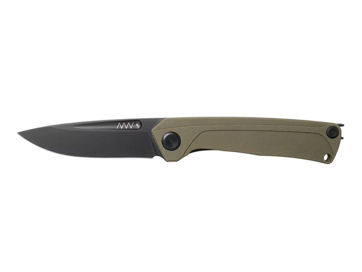 Anv Knives Z200 DLC Black G10 Olive ANVZ200-021 Nóż składany 20,5 cm