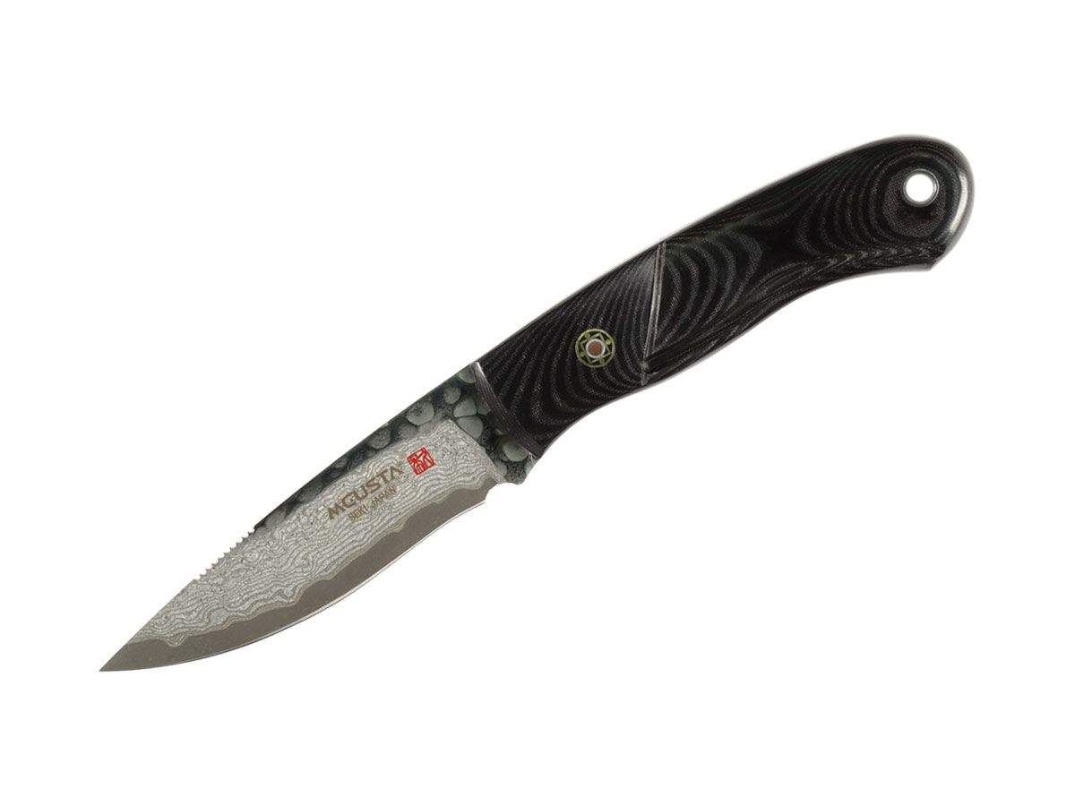 Mcusta Sport 100 Black Micarta Damascus MC-231DB Nóż stały 16,5 cm