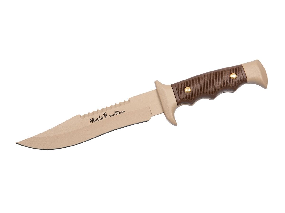 Nóż stały Muela SCOUT, piaskowy (tan)/brązowy, dł. ostrza 16 cm