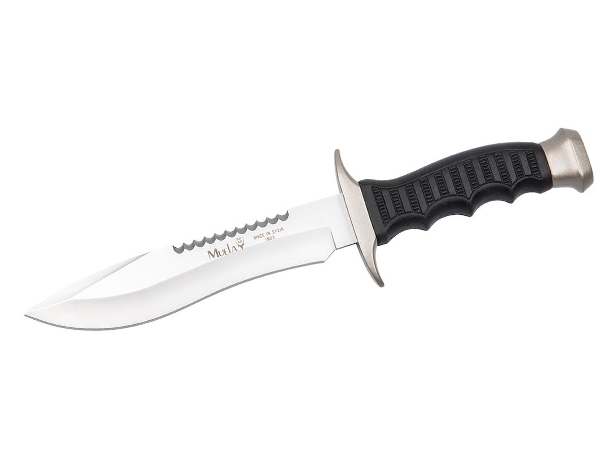 Nóż stały Muela COMMANDO, srebrny/czarny, dł. ostrza 18 cm
