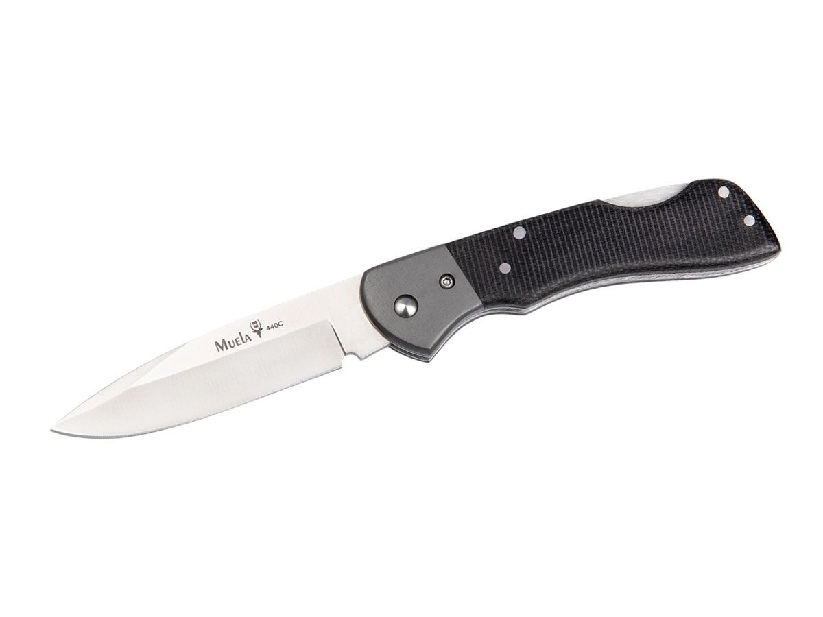 Nóż składany Muela, Micarta czarny, dł. ostrza 8.13 cm