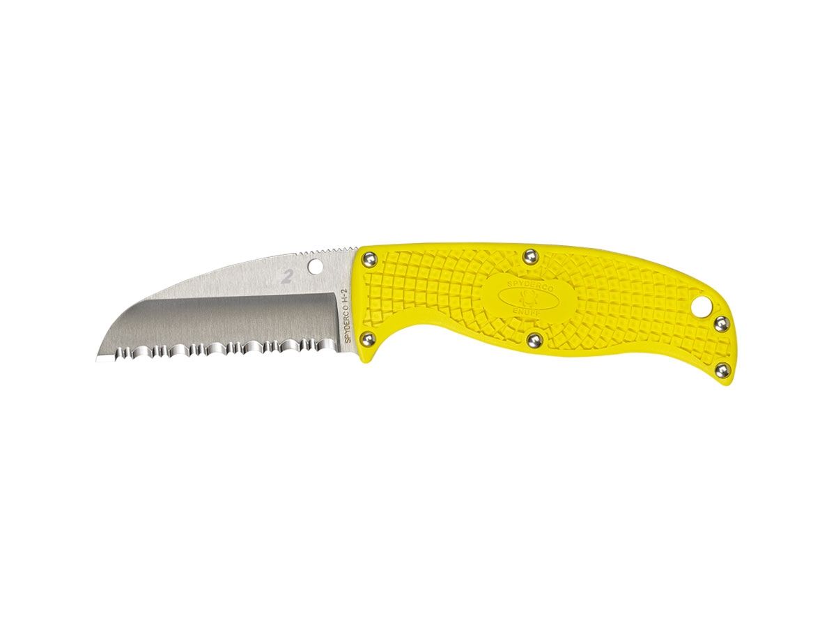 Spyderco Enuff Salt FRN Yellow Sheepfoot FB31SYL Nóż składany 17,1 cm