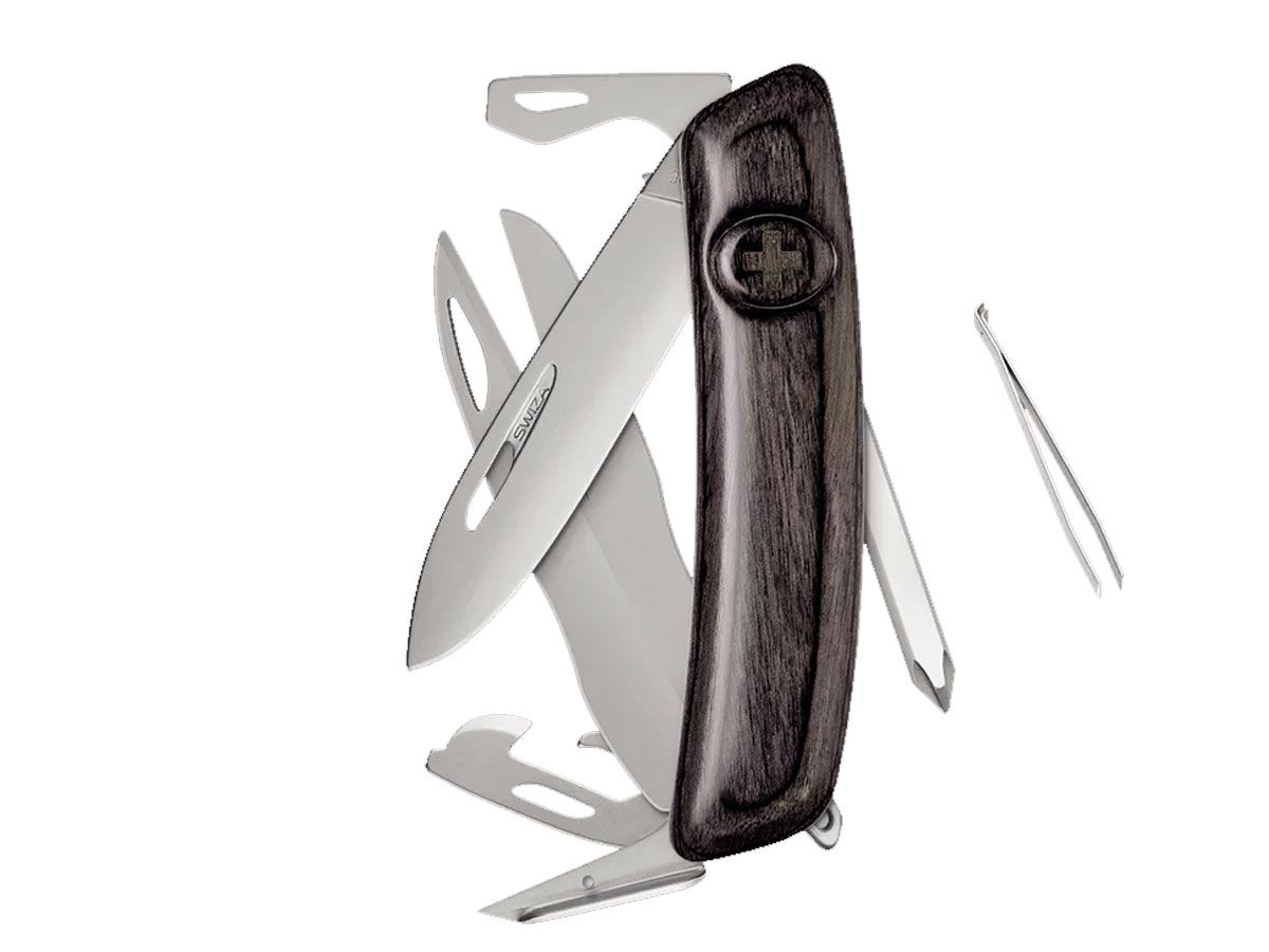 Swiza D08R AM SCISSORS Laminate Black (KNR.0126.6510)