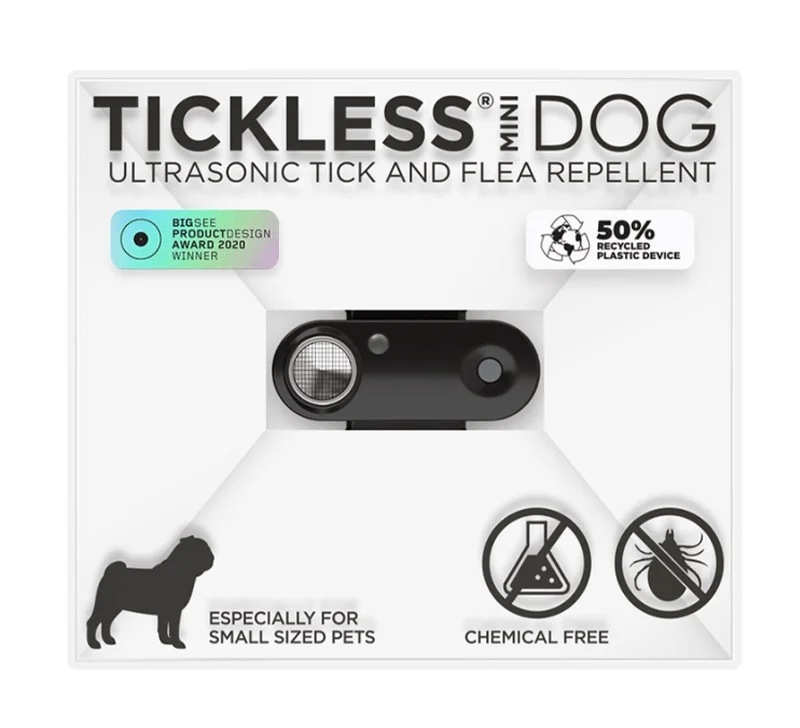 TICKLESS ultradźwiękowy na kleszcze, dla zwierząt PET MINI, czarny