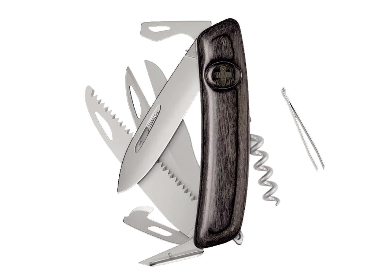 Swiza D09R AM SAW & SCISSORS Laminate Black (KNR.0136.6510)