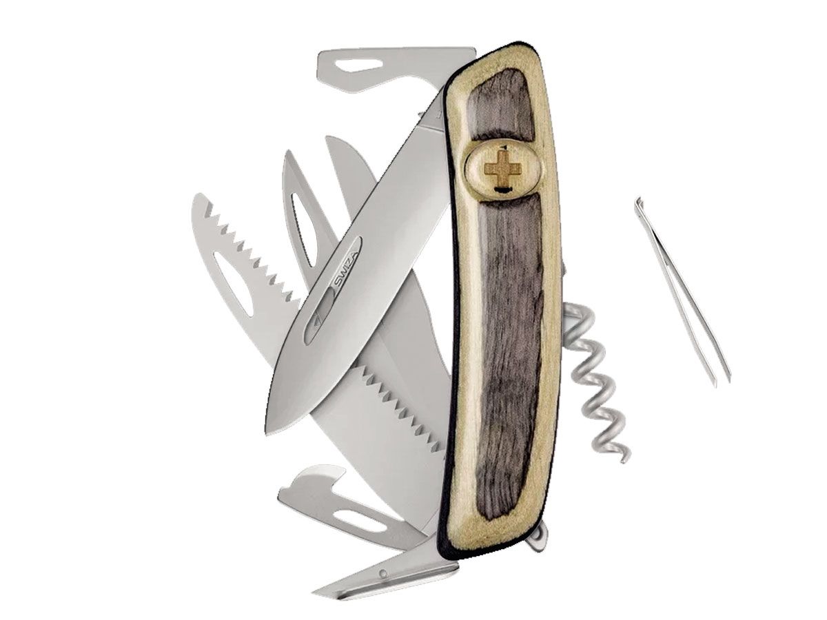 Swiza D09R AM SAW & SCISSORS Laminate White (KNR.0136.6520)