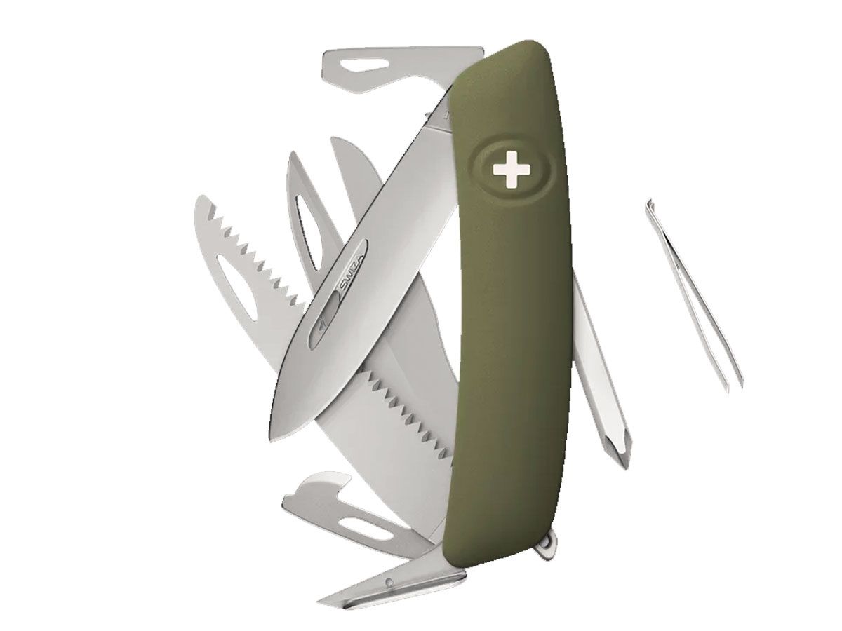 Swiza D10R AM SAW & SCISSORS Olive (KNR.0146.1050)