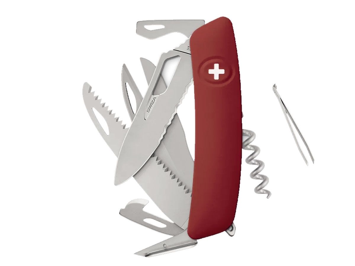 Scyzoryk Swiza SH09TR AM Saw & Scissors Wavy Edge Red (KST.0136.1900)