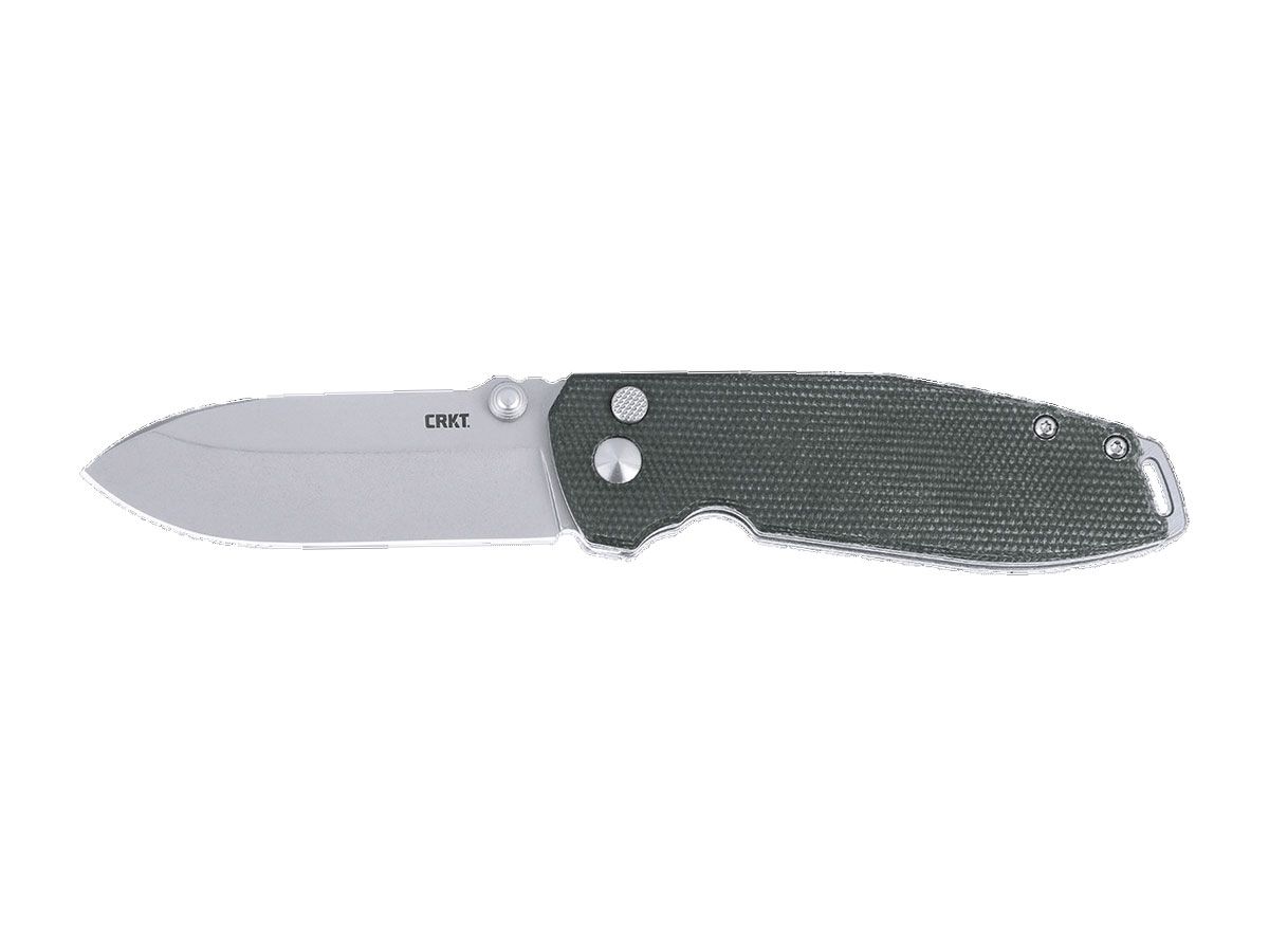 CRKT Squid XM Button Lock Green 2495GR Nóż składany stal D2 Tool Steel
