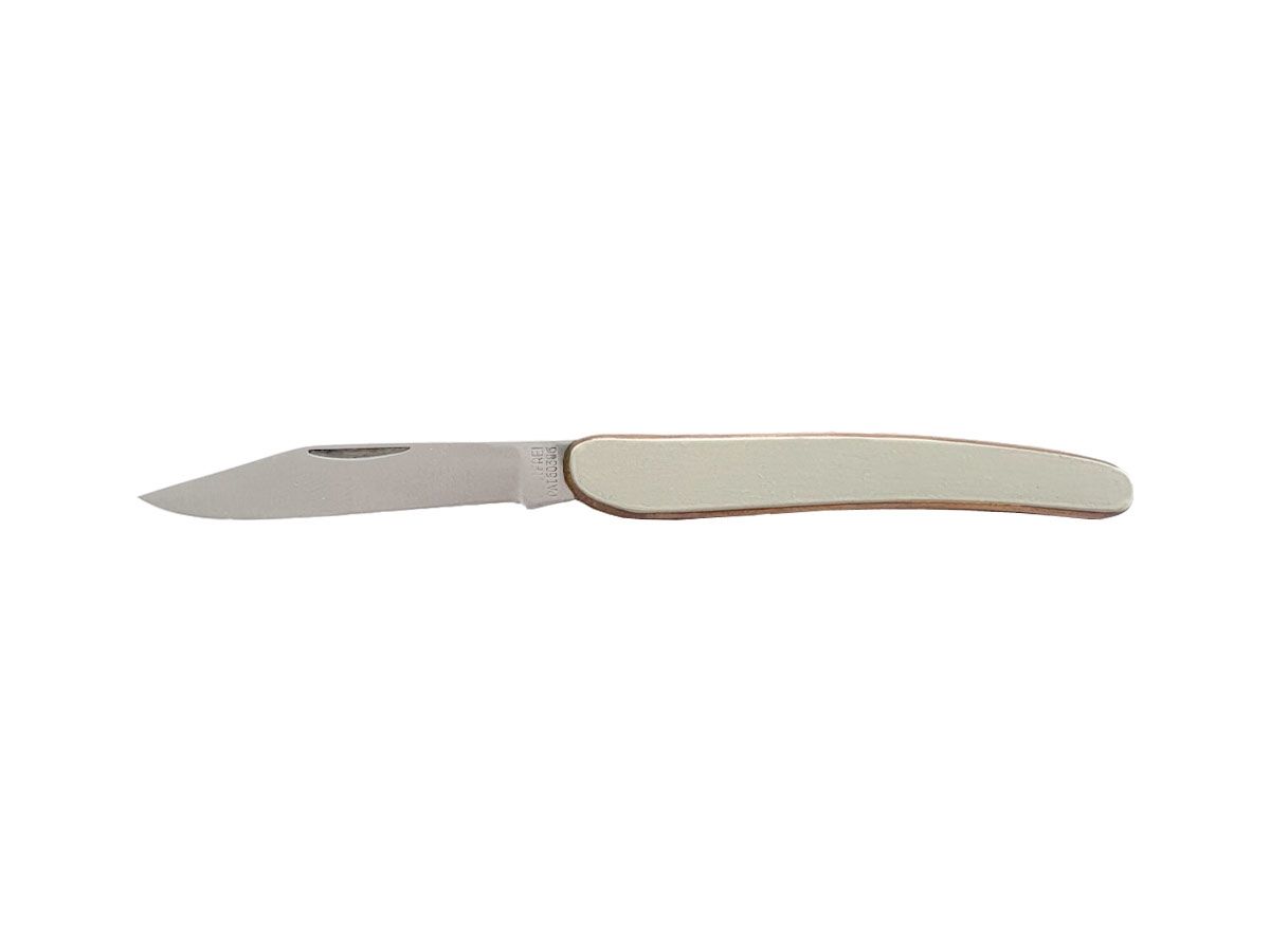 Folding Satin Brass Handle Nóż składany stal nierdzewna 13,8 cm