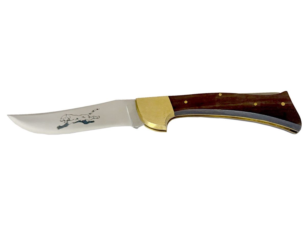 Folding Grizzly Wood Handle Scyzoryk stal nierdzewna 23 cm