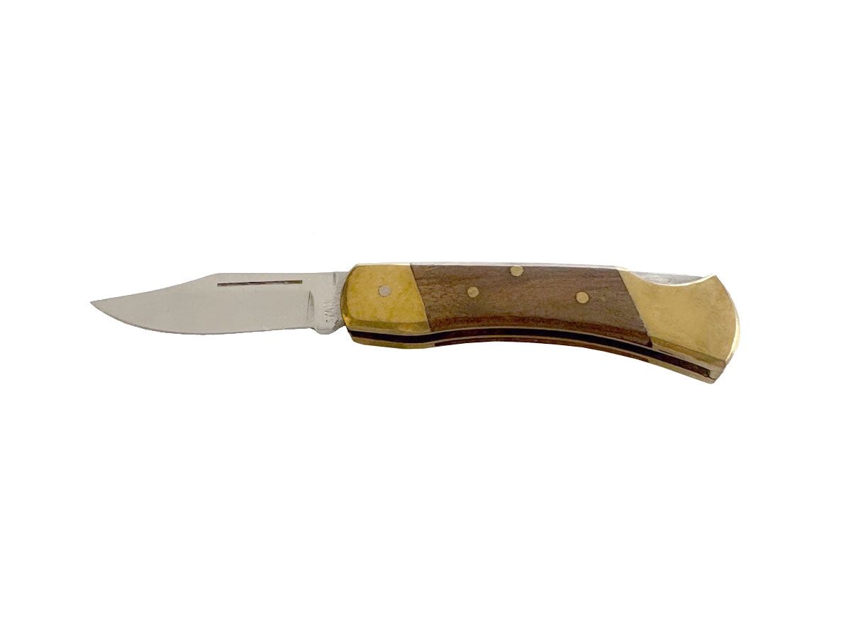 Import Folding Wood Handle 101 B-3 Scyzoryk stal nierdzewna 13 cm