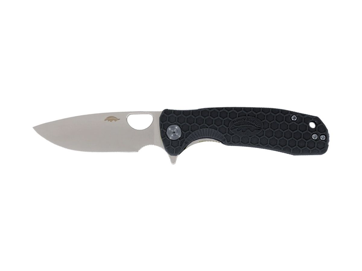 Honey Badger HB1011 Drop Point Medium Flipper Czarny Nóż składany 18,5 cm