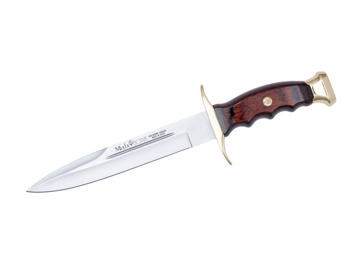 Nóż stały Muela BOWIE, drewno warstwowe (Pakkawood), dł. ostrza 19 cm