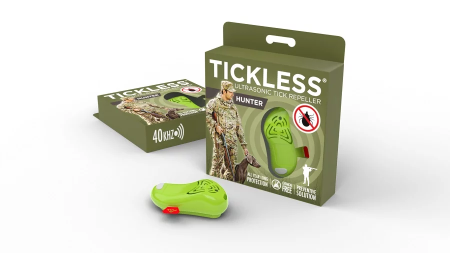 TICKLESS ultradźwiękowy na kleszcze, dla myśliwych HUNTER, zielony PRO10-103GR