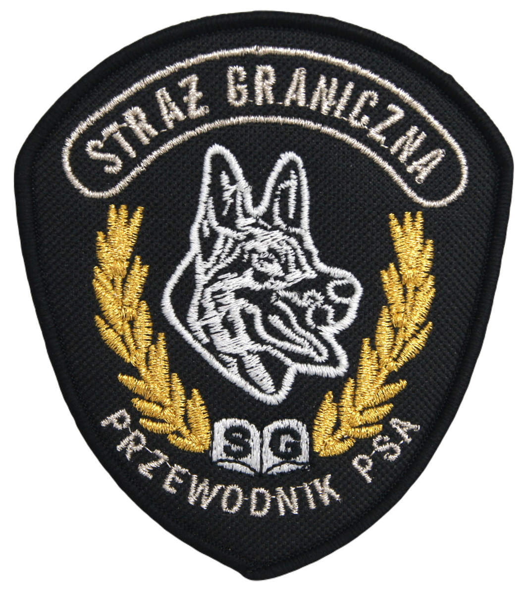 Emblemat Straży Granicznej - Przewodnik Psa SORTMUND