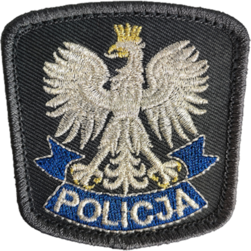 Orzełek Policji do pokrowca z rzepem SORTMUND